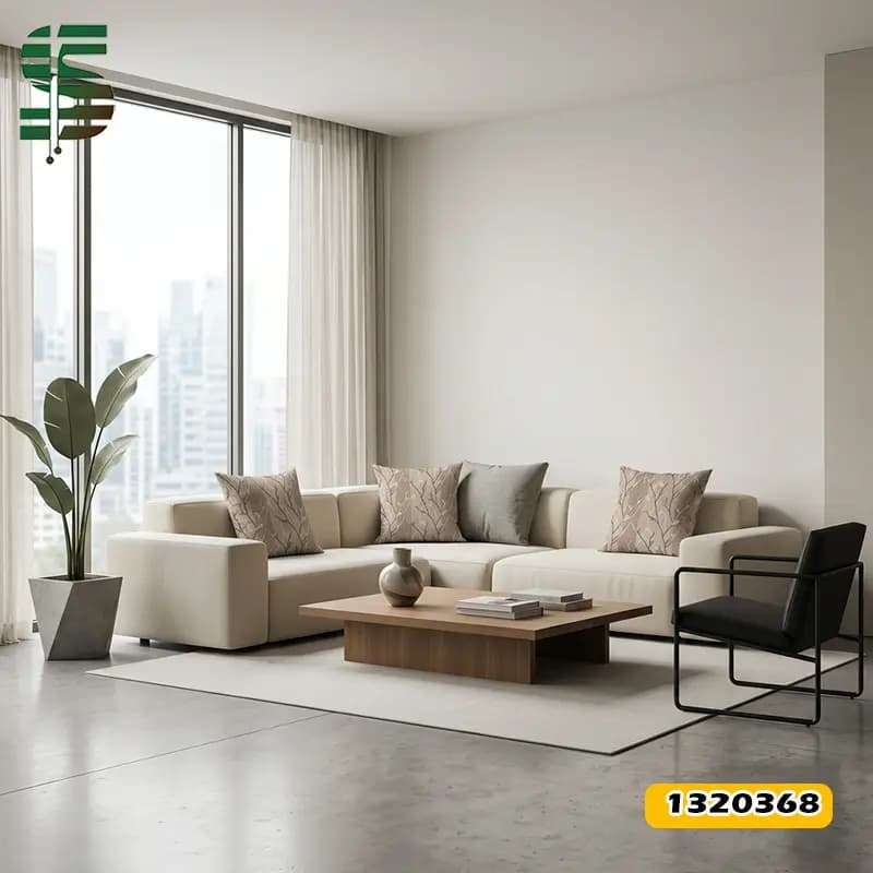 کوسن مخمل کد 1320368 طرح شاخ و برگ قهوه ای — تصویر ۴