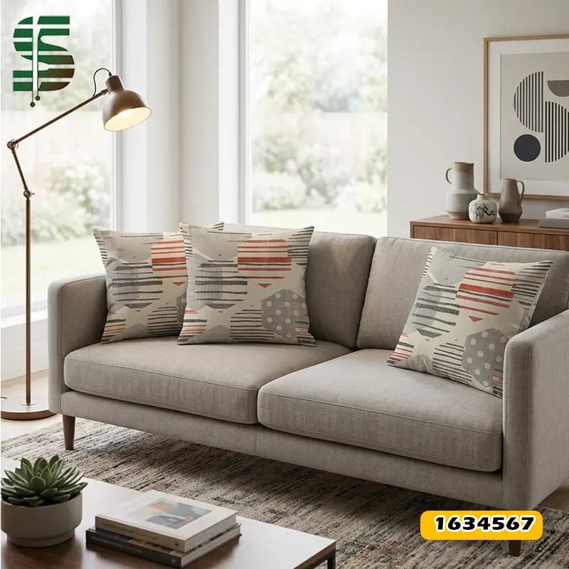 کوسن مخمل کد 1634567 طرح هندسی 6 ضلعی — تصویر ۱۰
