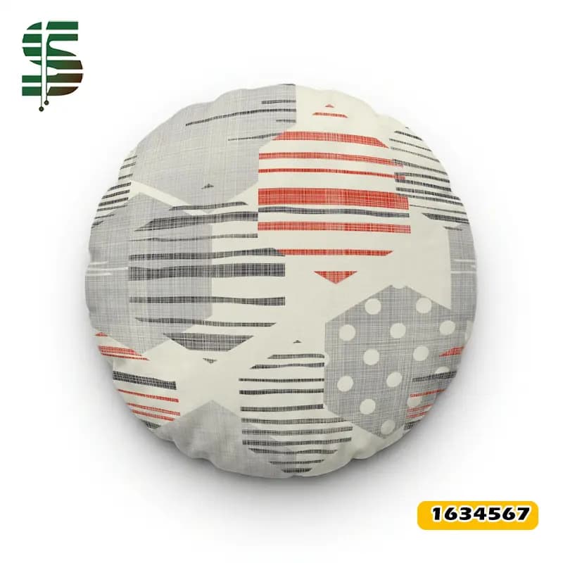کوسن مخمل کد 1634567 طرح هندسی 6 ضلعی — تصویر ۸