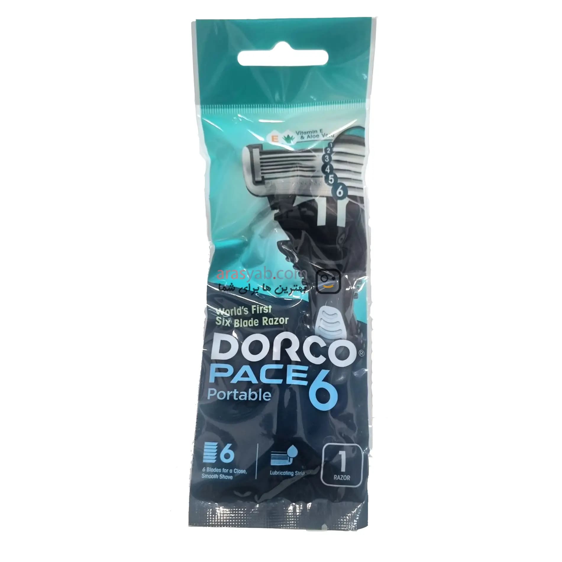 خودتراش 6 تیغ دورکو مدل Pace 6 بسته تک عددی DORCO