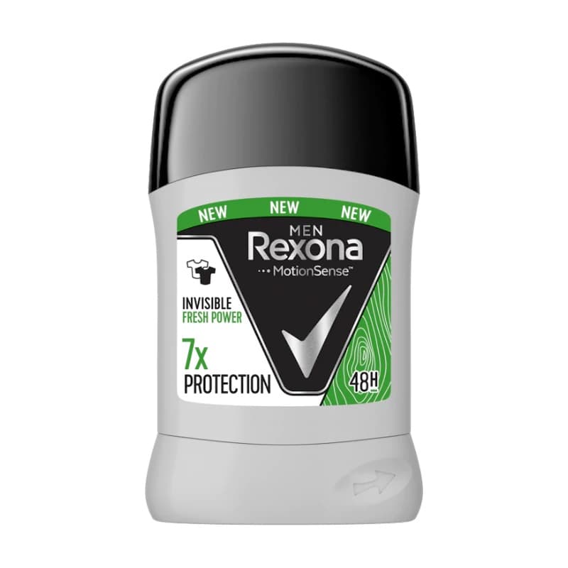 مام صابونی مردانه رکسونا مدل INVISIBLE FRESH POWER حجم 50 میل Rexona