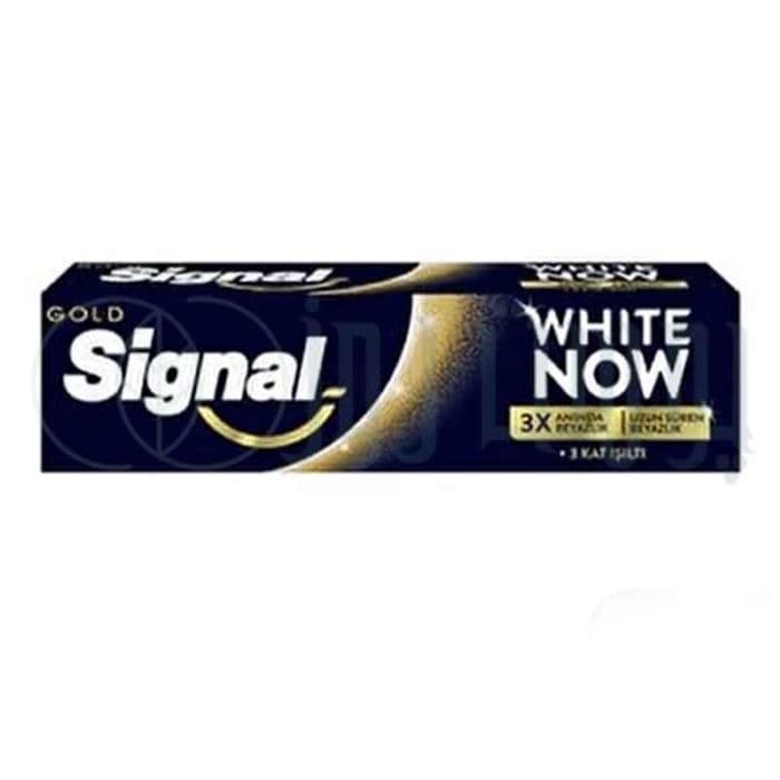 خمیردندان سفید کننده سیگنال گلد مدل white now 3x حجم 75 میل signal