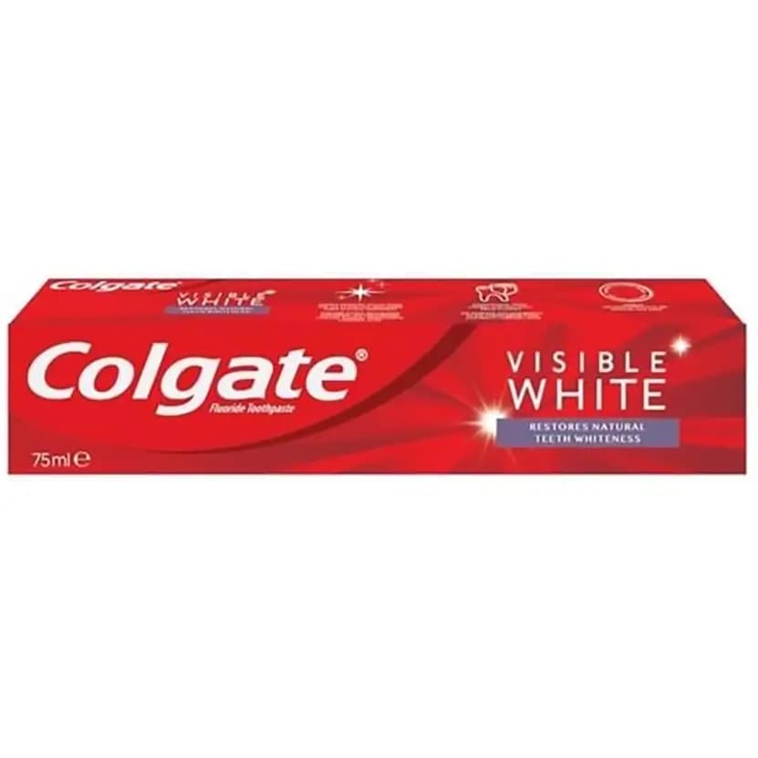 خمیر دندان سفید کننده مدل visible white کلگیت ٧۵ میل colgate — تصویر ۵