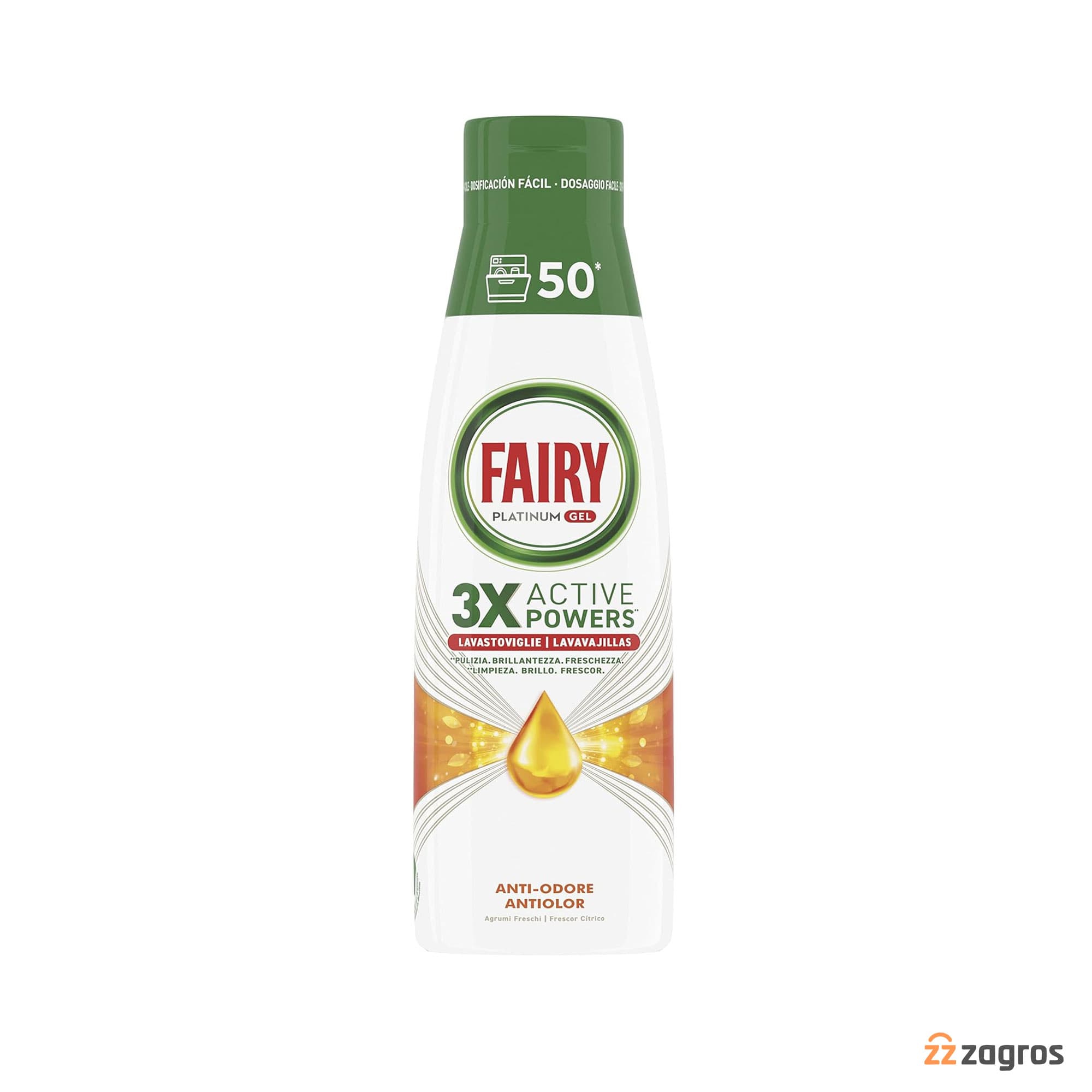 ژل ماشین ظرفشویی فیری 50 بار شستشو 1000میل FAIRY — تصویر ۳