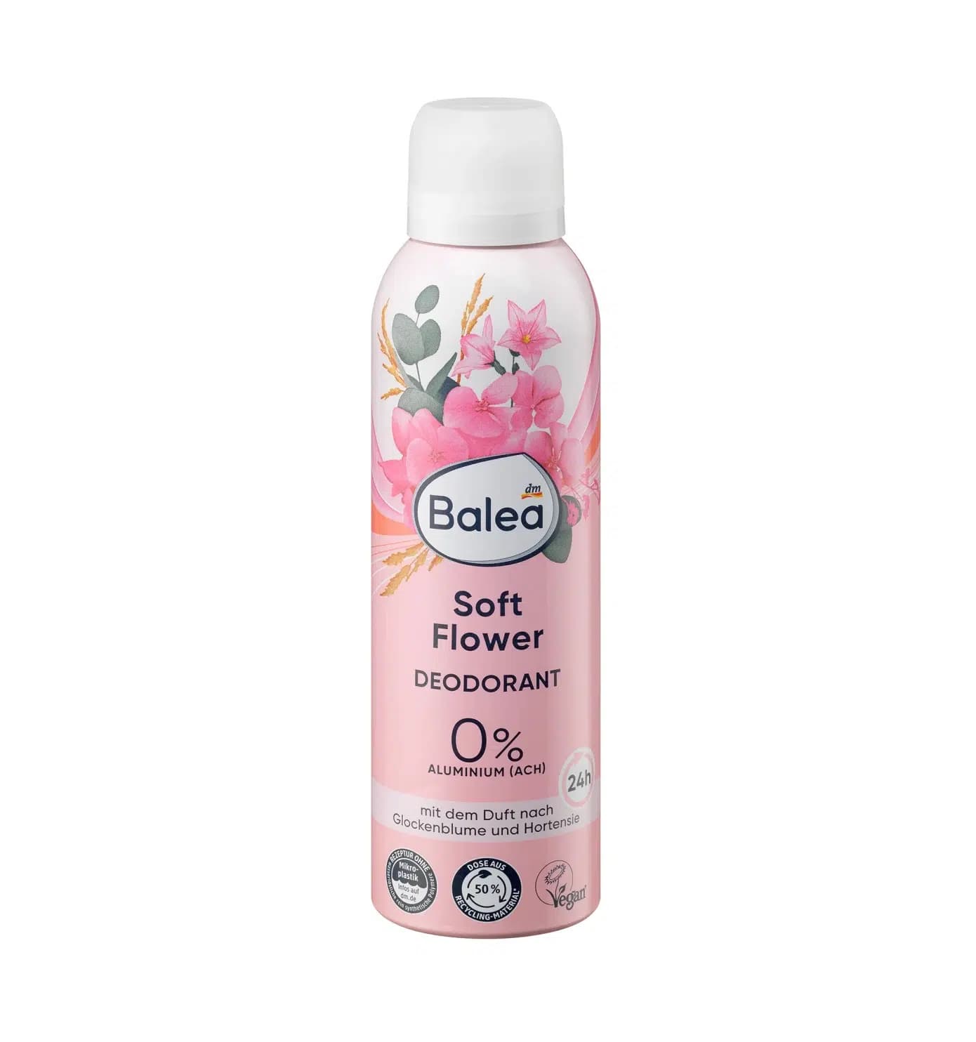 اسپری دئودورانت زنانه باله آ آلومینیوم صفر حجم200میل مدل سافت فلاورBalea Soft Flower