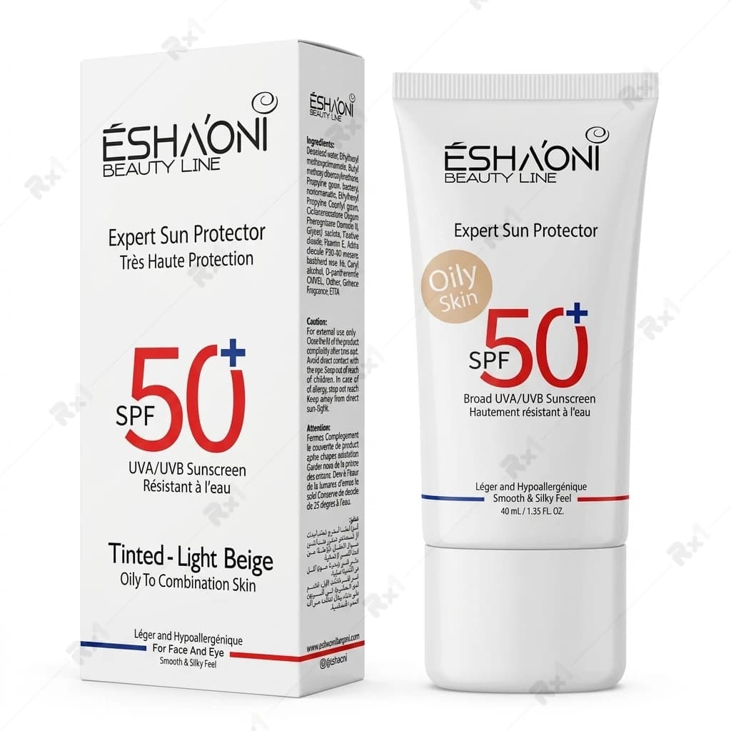 کرم ضد آفتاب رنگی اشاونی مدل Expert Sun Protector مناسب پوست چرب و مختلط SPF50 حجم 40 میلیلیتر — تصویر ۶