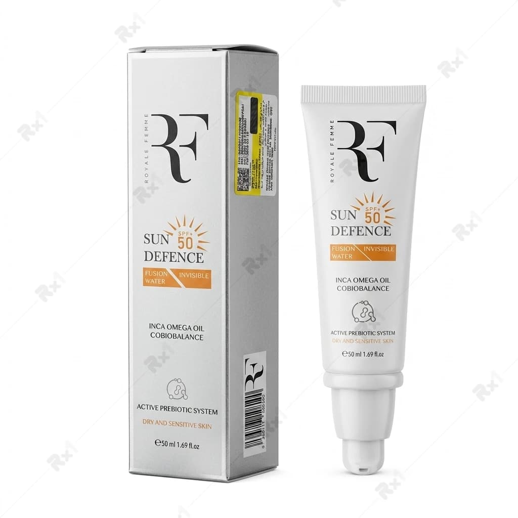 کرم ضد آفتاب فیوژن واتر رویال فم SPF 50 مخصوص پوست خشک و حساس حجم 50 میلی لیتر — تصویر ۸