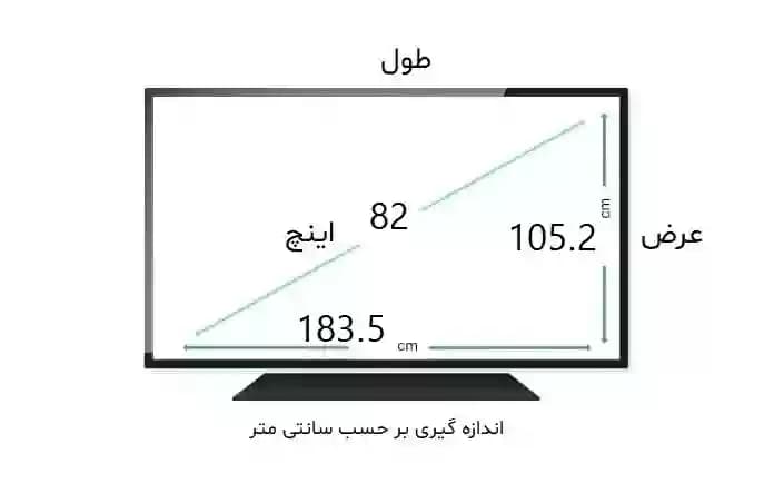 محافظ صفحه تلویزیون 82 اینچ ژاپنی ضخامت 2.5 میل