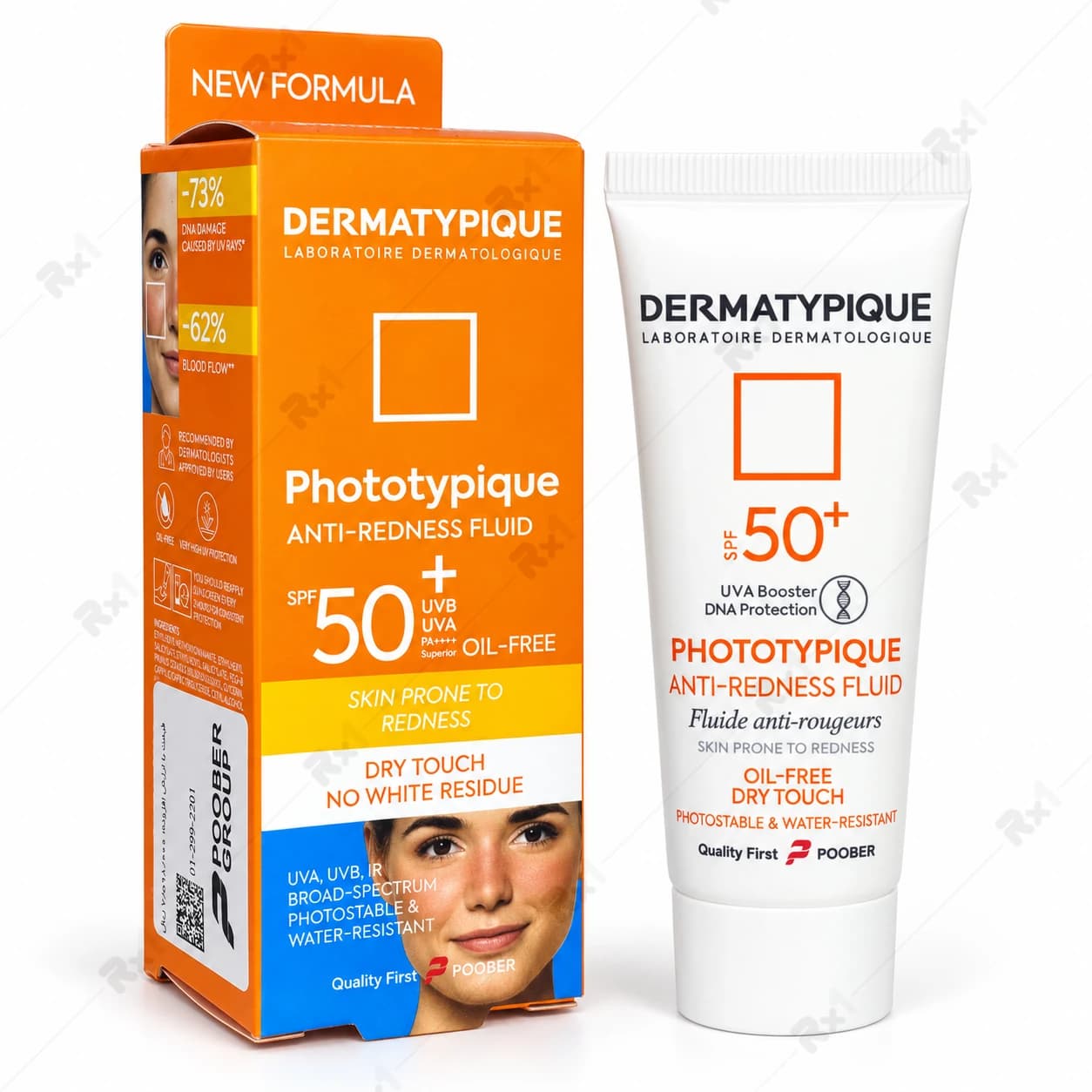 فلوئید ضد آفتاب ضد قرمزی درماتیپیک SPF 50+ حجم ۴۰ میلیلیتر — تصویر ۸