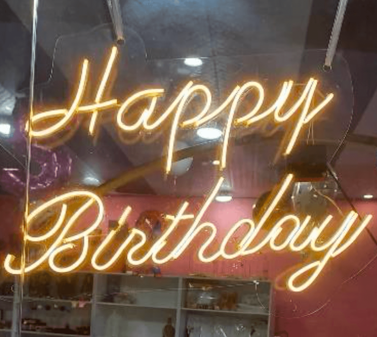 نئون پلکسی Happy Birthday