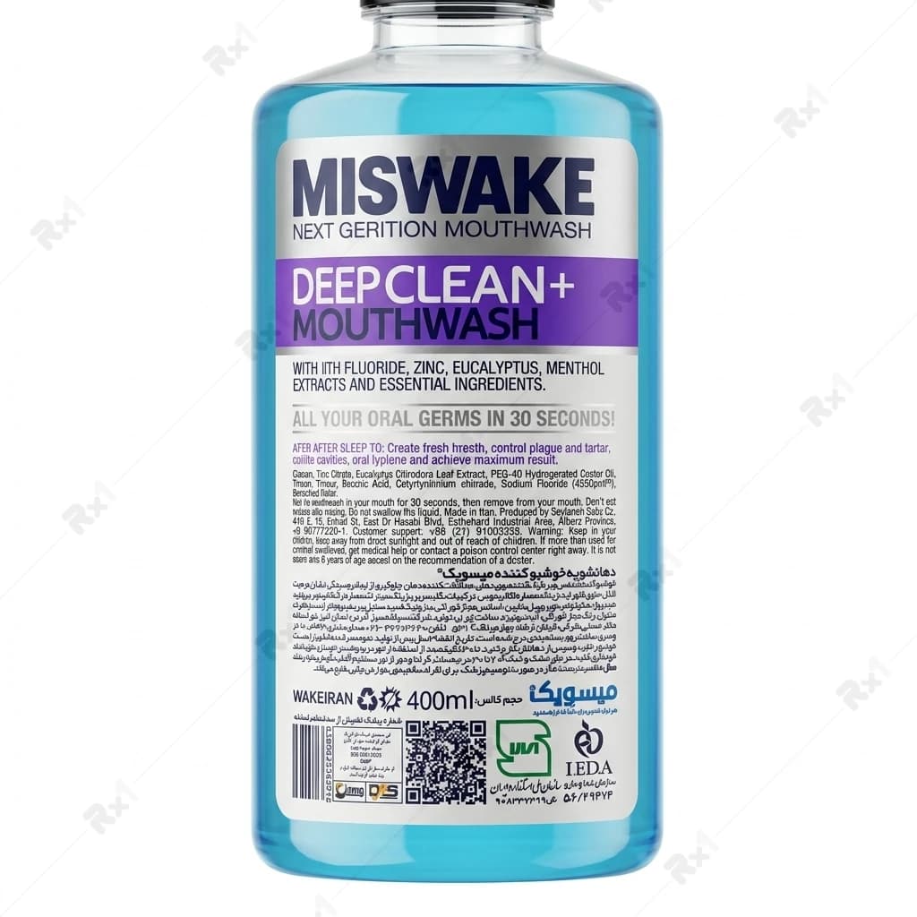 دهان‌شویه میسویک مدل Deep Clean+ حجم ۴۰۰ میلی‌لیتر — تصویر ۷