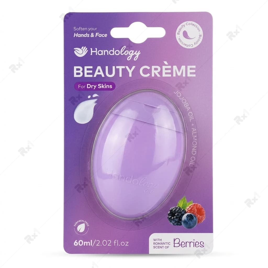 کرم مرطوب‌کننده دست و صورت هندولوژی مناسب پوست خشک با رایحه تمشک حجم 60 میلی لیتر — تصویر ۴