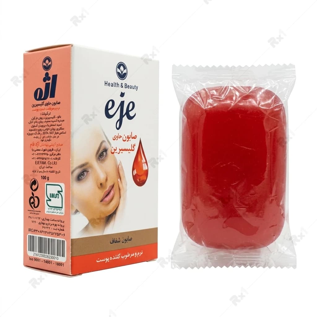 صابون گلیسیرین اژه مدل Moisturizing & Emollient وزن 100 گرم — تصویر ۵