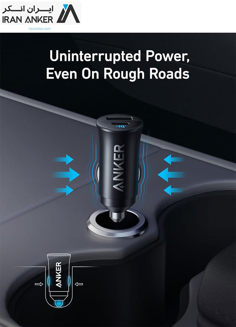 شارژر فندکی انکر Anker Car charger 30W 2 ports مدل A2741 — تصویر ۴