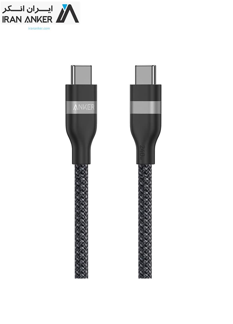 کابل انکر Anker Nano USB-C to USB-C Cable 240W طول 180سانتی متر مدل A82E2