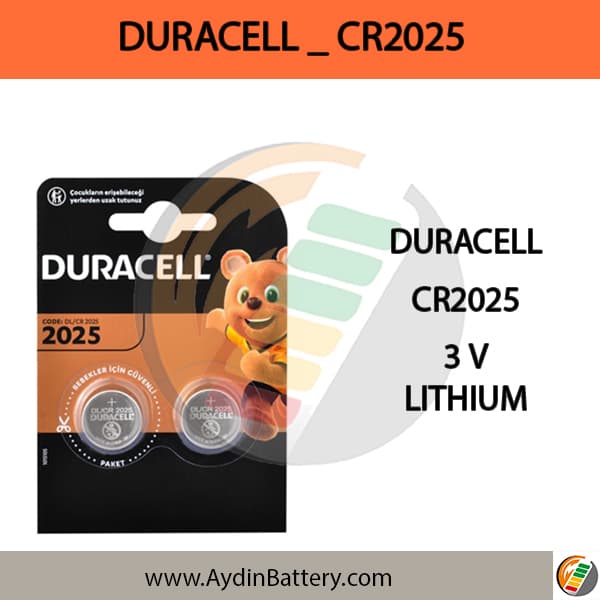 باتری لیتیومی سکه ای دوراسل DURACELL-CR2025