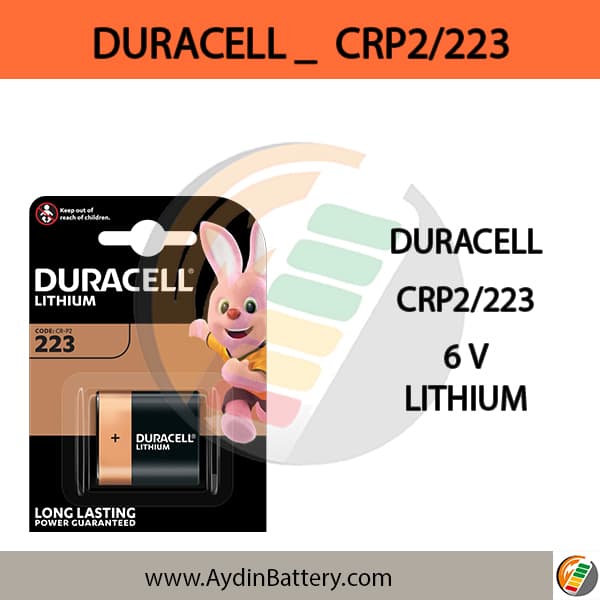 باتری لیتیومی DURACELL-CRP2-223