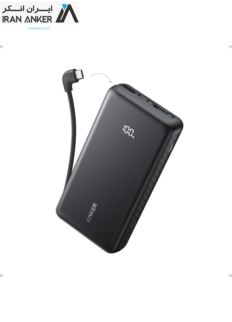 پاوربانک انکر Anker Zolo Power Bank 20K 22.5W Slim Travel مدل A110E