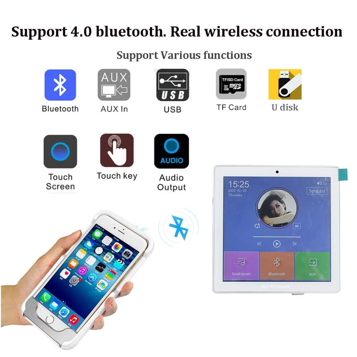 آمپلی فایر دیواری ۴ کانال تمام تاچ — تصویر ۱۱