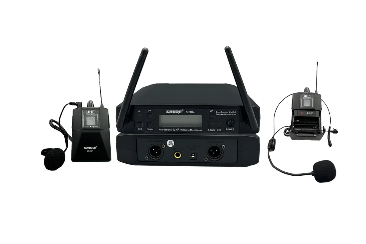 میکروفن بیسیم دو یقه ای شور GLXD4 — تصویر ۵