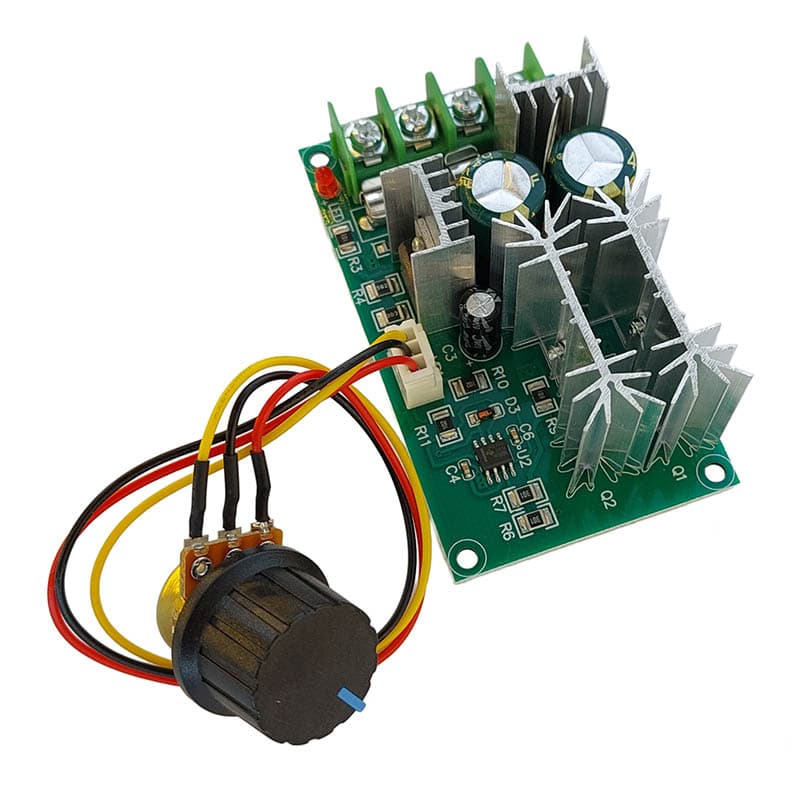 ماژول کنترل دور موتور DC دارای خروجی PWM با ولتاژ 10-60 ولت DC و جریان 20 آمپر — تصویر ۶