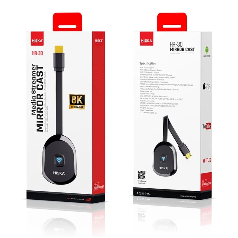 دانگل HDMI هیسکا مدل HR-30 — تصویر ۸