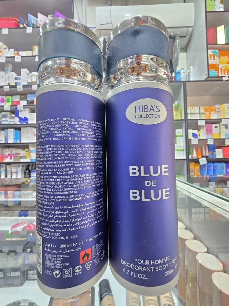 اسپری لباس و بدن هیباس مدل BLUE DE BLUE 200ml اصلی 24 ساعته به شرط اصالت | اورجینال