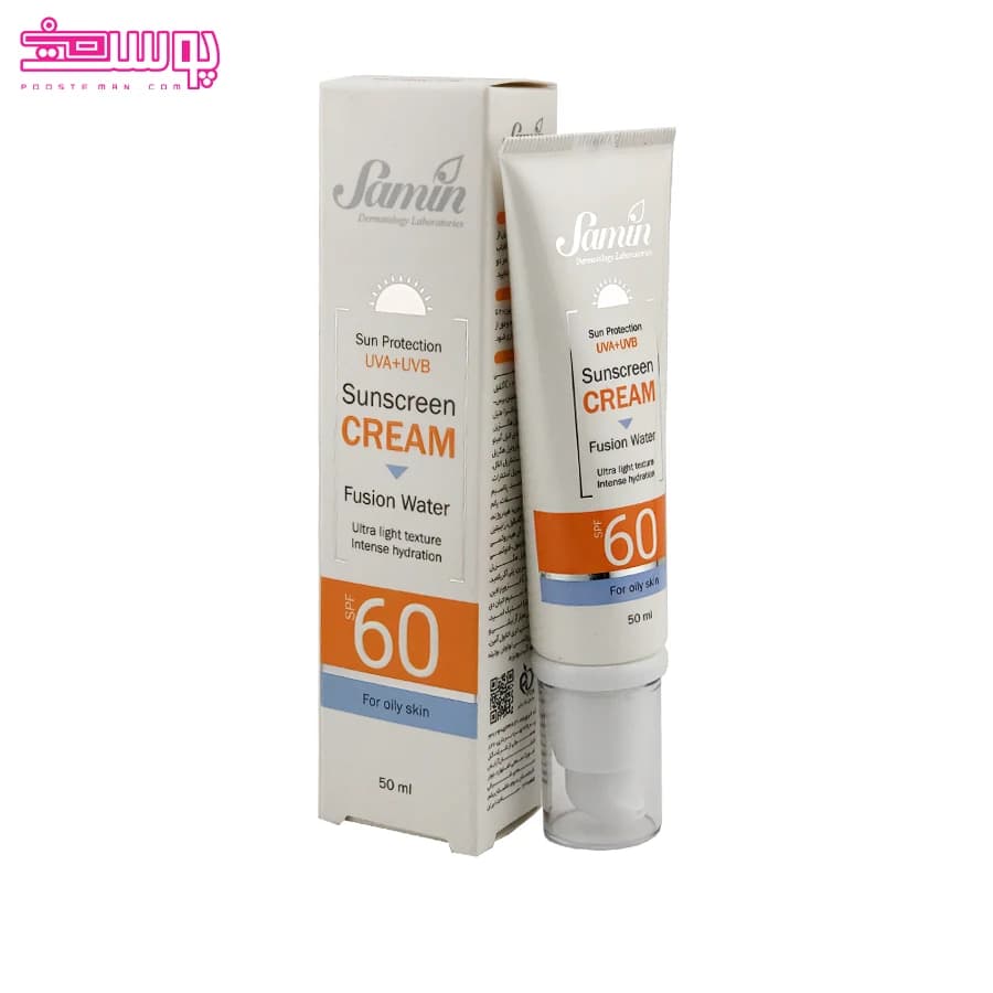 کرم ضدآفتاب فیوژن واتر ثمین مناسب پوست چرب spf 60 ( 50 میل) — تصویر ۵