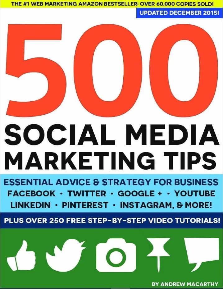 دانلود کتاب 500 Social Media Marketing Tips — تصویر ۳