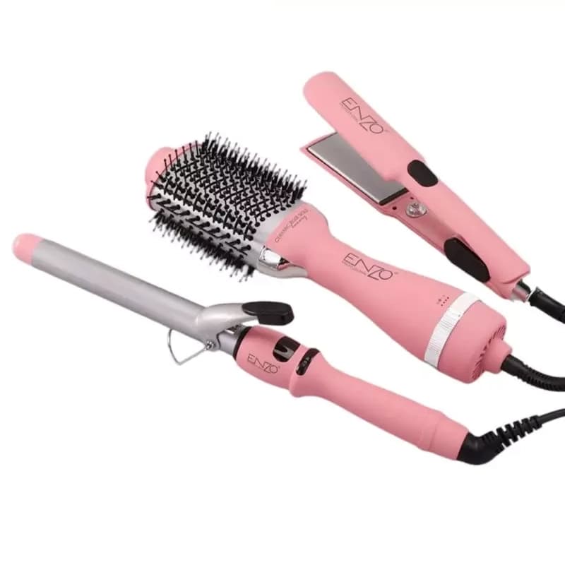 ست لوازم آرایش انزو مدل EN5610 (سشوار شانه ای،فرکننده،اتو مو) — تصویر ۱۰