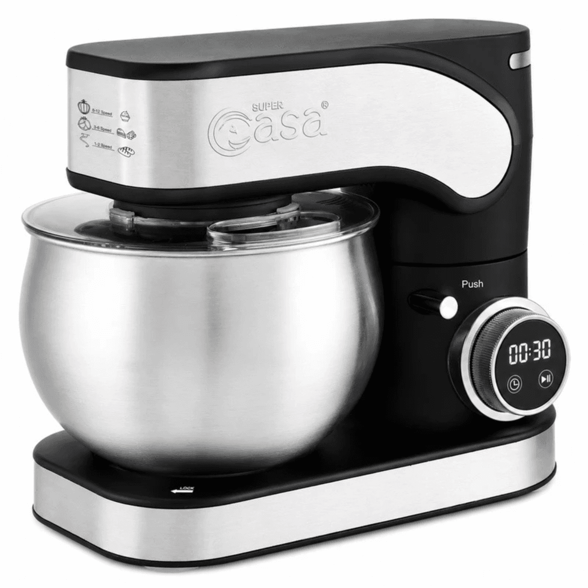 همزن کاسه‌دار 9 لیتری سوپر کاسا مدل CA-609