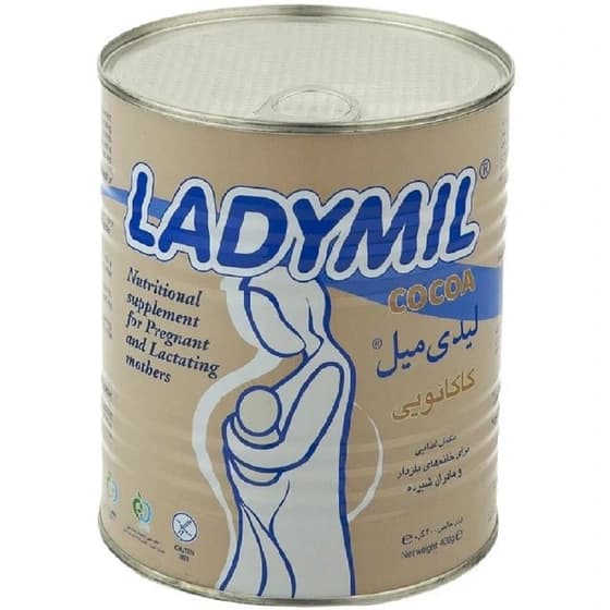مکمل برای خانم های باردار لیدی میل کاکائویی (400 گرم)