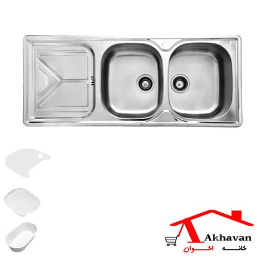 سینک ظرفشویی توکار کد 160 اخوان