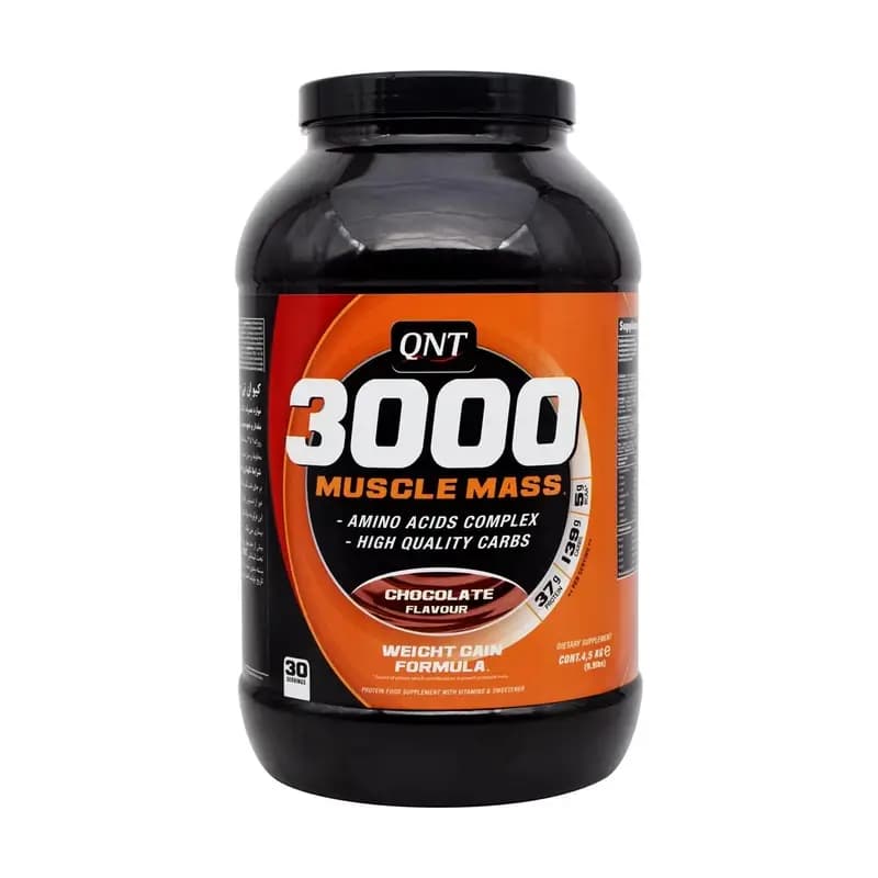 گینر 3000 ماسل مس کیو ان تی شکلاتی (2000گرم) — تصویر ۳