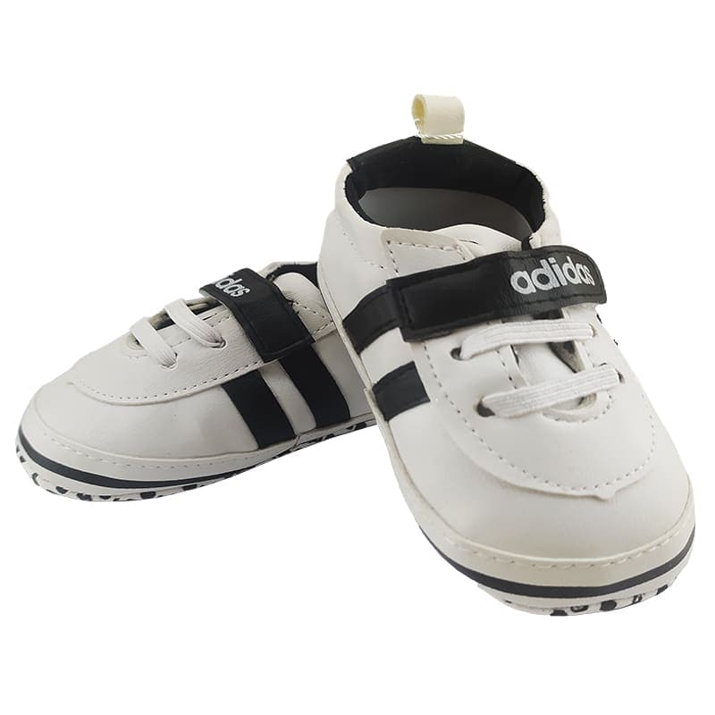 کفش نوزادی چسبی Adidas مشکی baby Bee