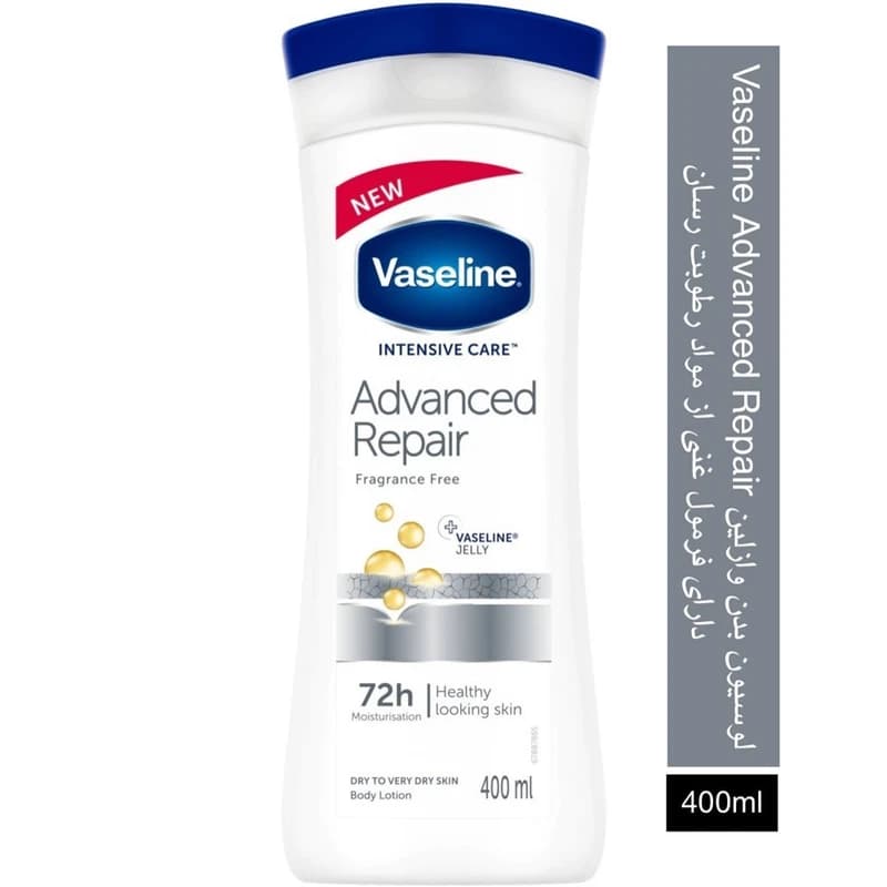 لوسیون بدن وازلین مدل advanced repair حجم 400 میلی لیتر — تصویر ۵