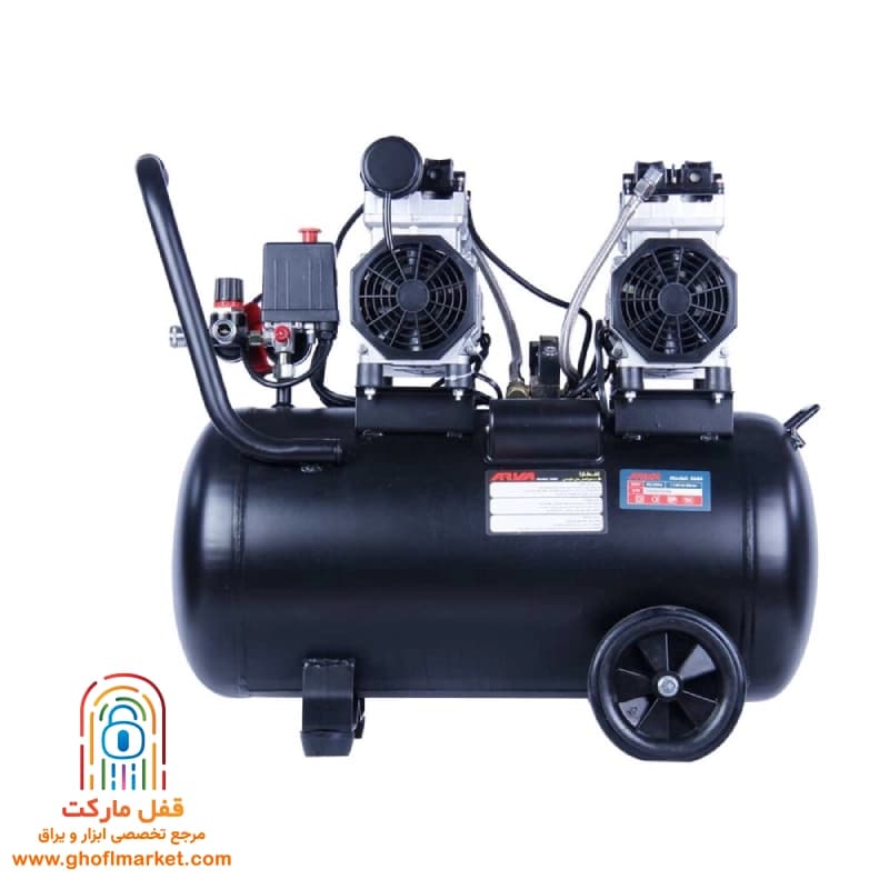 کمپرسور باد سایلنت 50 لیتری آروا مدل 5684 — تصویر ۷