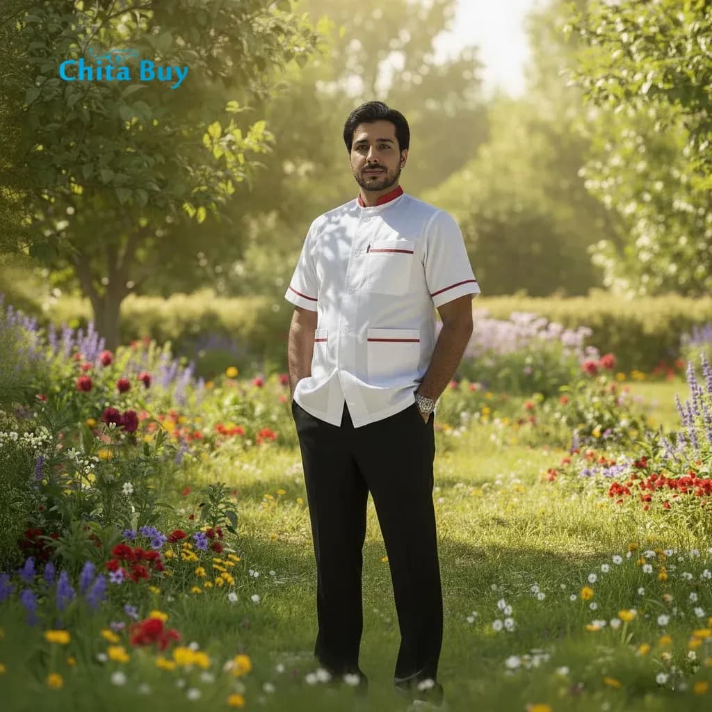 روپوش رستورانی مدل نوار قرمز — تصویر ۱۰
