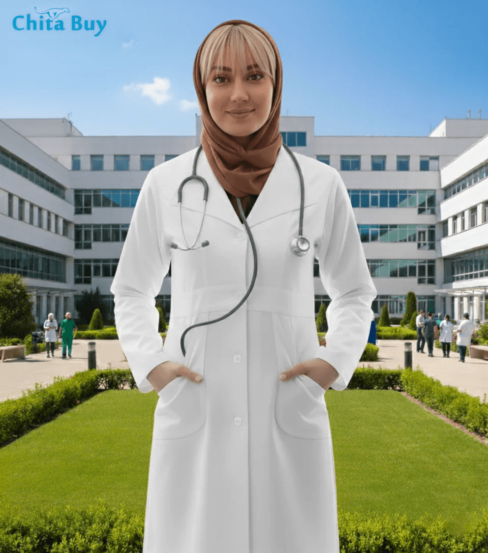 روپوش پزشکی مدل نیم یقه — تصویر ۱۰