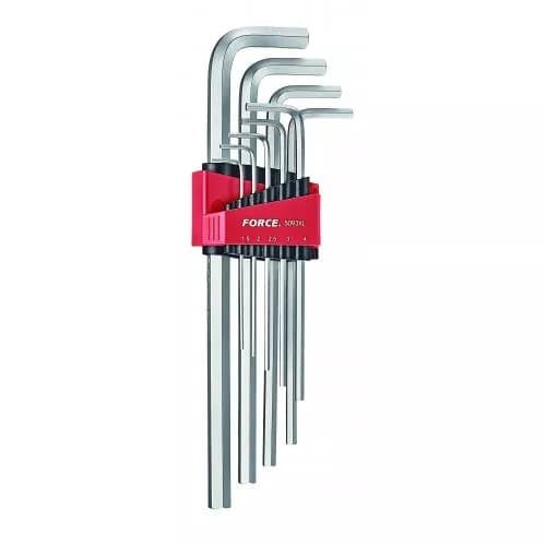 سری آچار آلن بلند اینچی 9 عددی FORCE مدل F5093