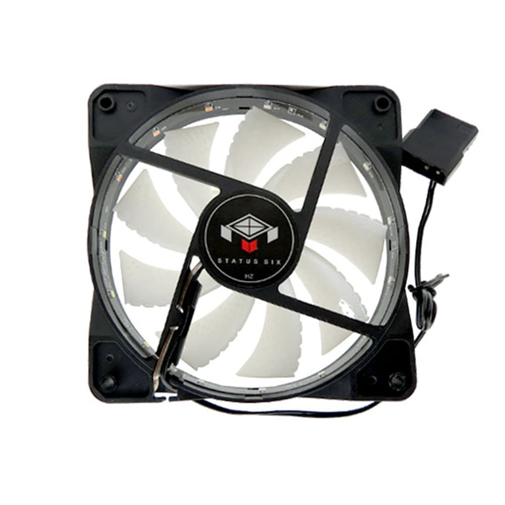 فن کیس STATUS SIX RGB 120mm پره سفید — تصویر ۳