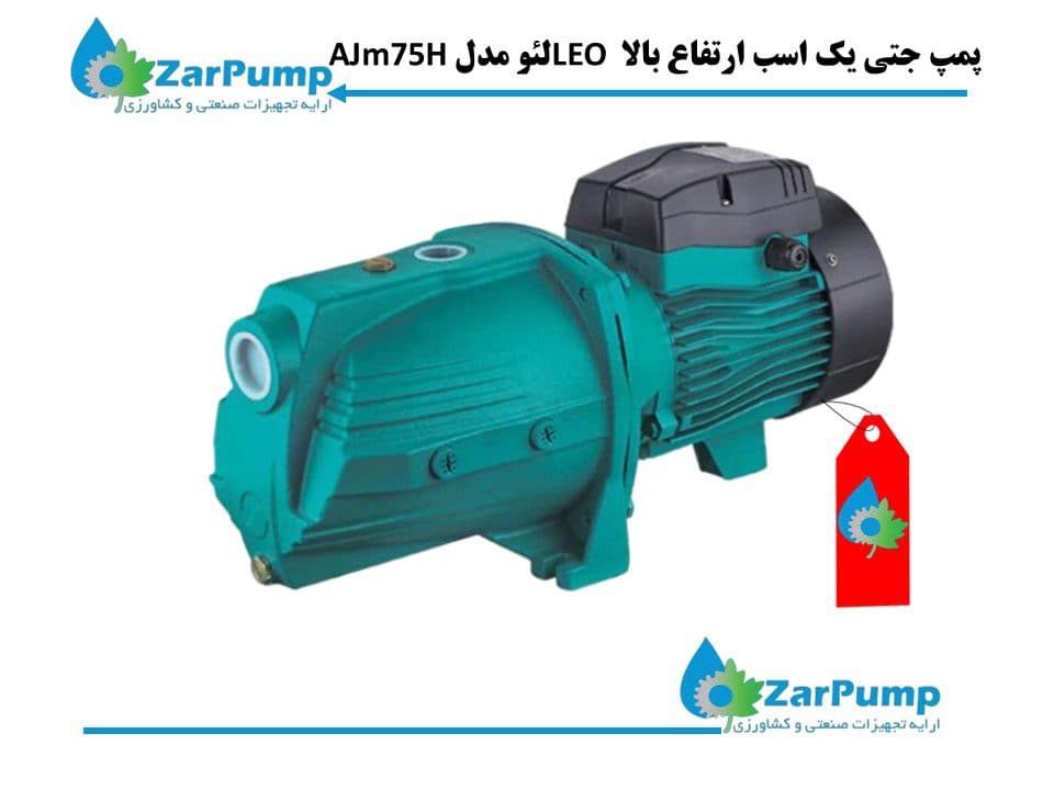 پمپ جتی یک اسب ارتفاع بالا LEO لئو مدل AJm75H — تصویر ۲