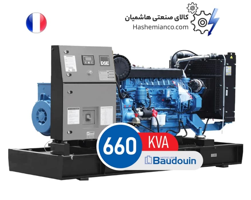 دیزل ژنراتور بادوین 660 کاوا مدل 6M33G660/5 — تصویر ۵