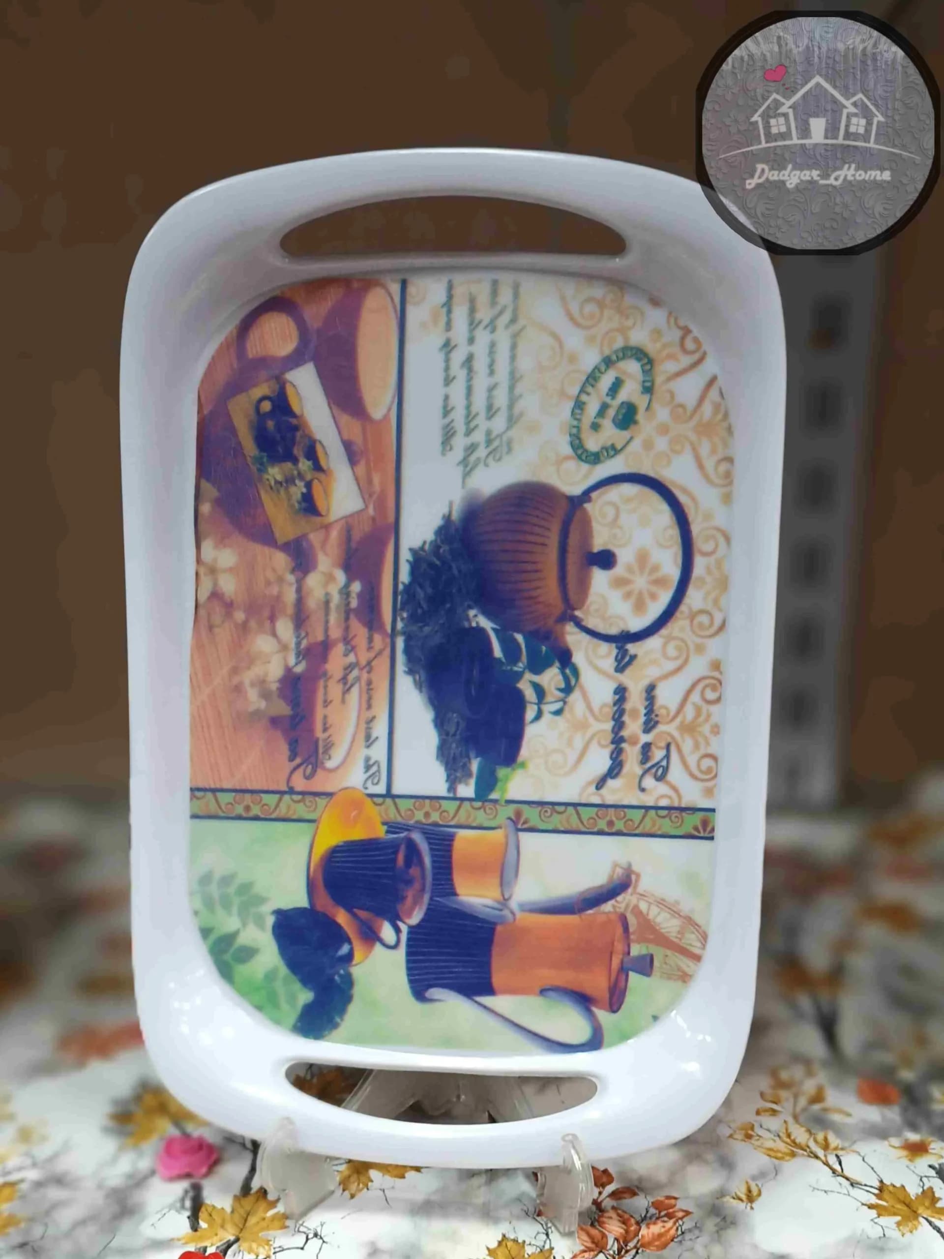 سینی ملامین نازگل بزرگ — تصویر ۵