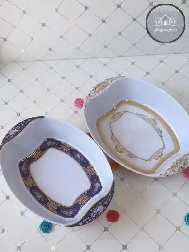 مرغ خوری ملامین بیضی — تصویر ۳
