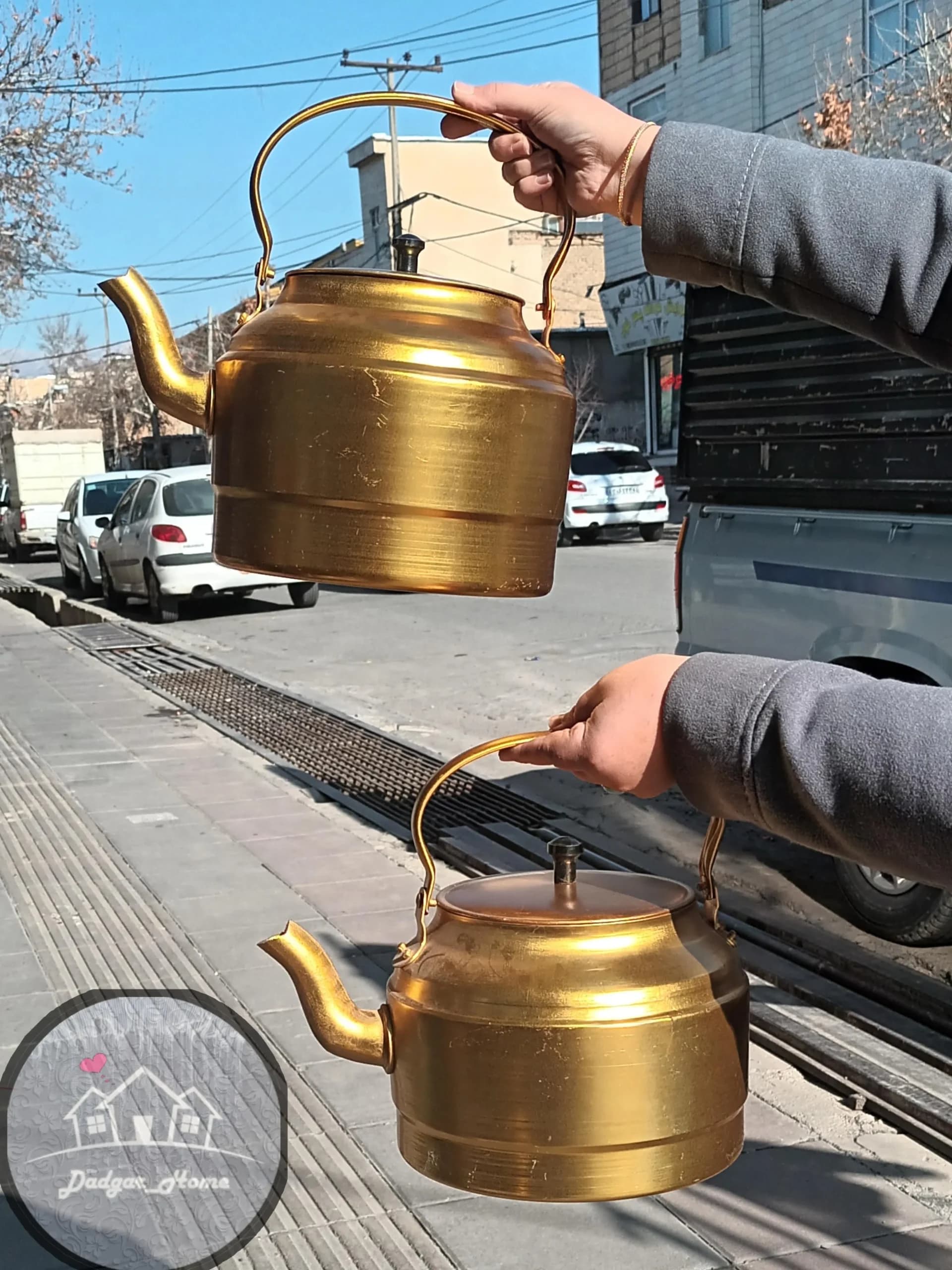 کتری رویی طلایی سایز 33 — تصویر ۲