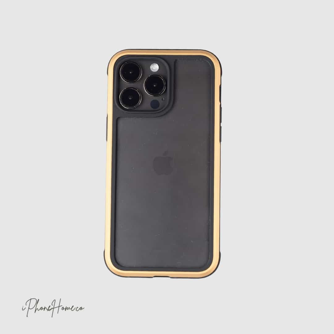 قاب کی دوو Ares طلایی مناسب iPhone 14 Pro Max (1176)