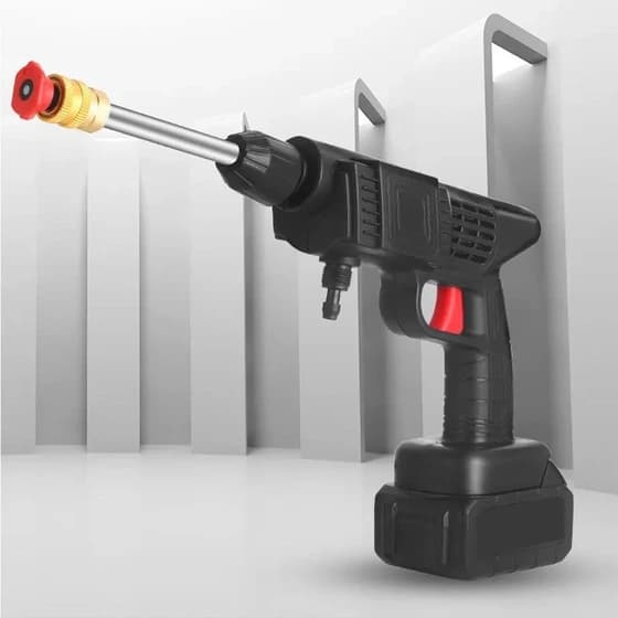 کارواش شارژی سه حالته Cleaning Gun توان 48 وات دو باتری — تصویر ۴