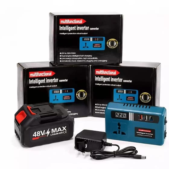 اینورتر شارژی هوشمند تبدیل به برق ۲۲۰ ولت چراغ دار — تصویر ۷