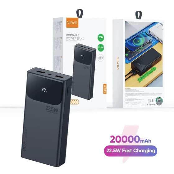 پاوربانک 20000 ویدوی مدل PB7027 — تصویر ۱۲